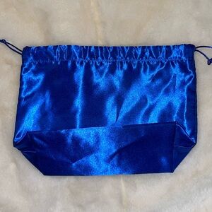 Bundle any 5 for $15 Satin Blue Drawstring Bag